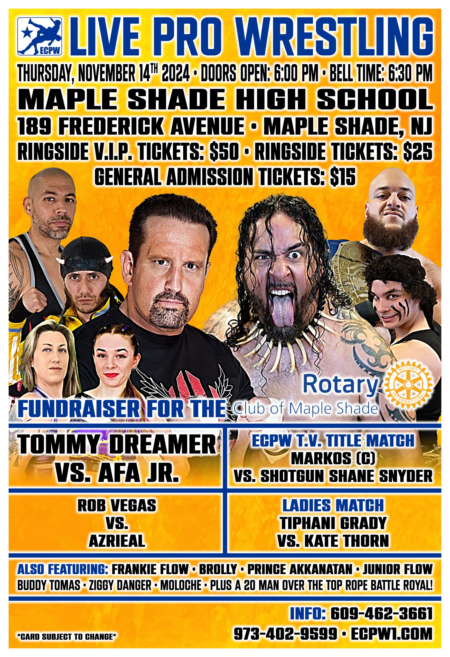 Maple Shade High School (Thursday, November 14th 2024 Maple Shade, NJ